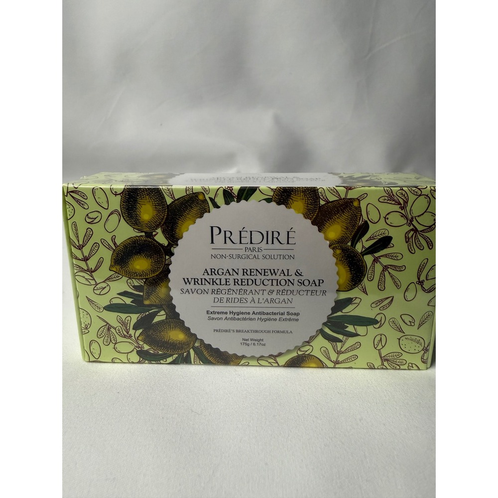 Predire Paris Argan Renewal & Wrinkle Reduction Soap 175g Antibacterial New